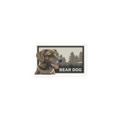 BHM Plotting Bear Dog Bubble-free stickers