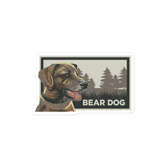 BHM Plotting Bear Dog Bubble-free stickers