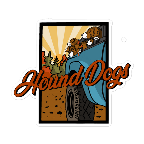 Hound Dogs Bubble-free stickers