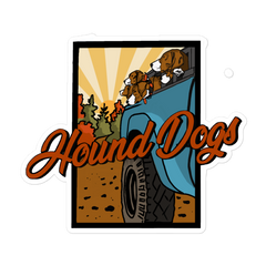 Hound Dogs Bubble-free stickers