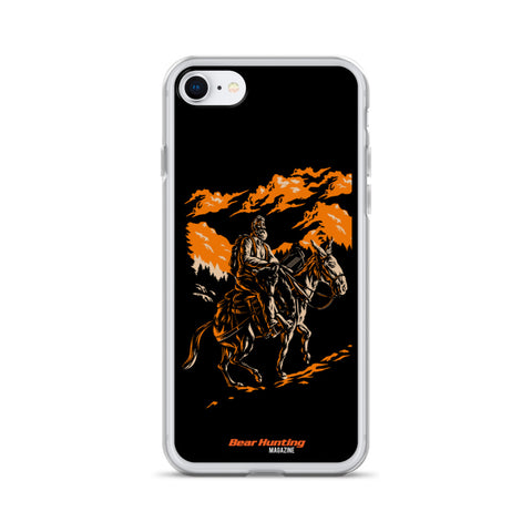 'Mule Riding Bear Hunter' iPhone Case