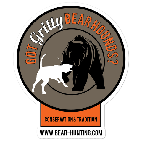 'Got Gritty Bear Hounds' Bubble-free stickers