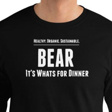 'Bear It's Whats for Dinner' Men’s Long Sleeve Shirt