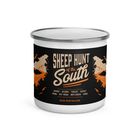 Sheep Hunt of the South Enamel Mug