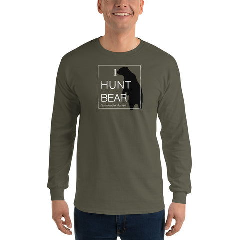 'I Hunt Bear' Men’s Long Sleeve Shirt