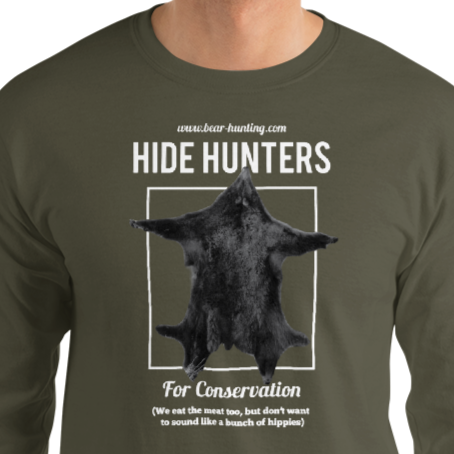 'Hide Hunter' Men’s Long Sleeve Shirt