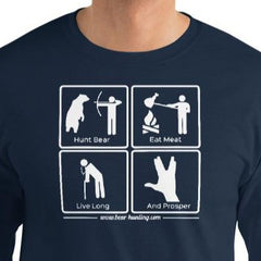 Apparel Navy / S Bear Hunting Magazine