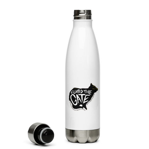 'Guard the Gate' Bear Stainless Steel Water Bottle
