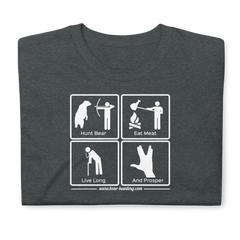 Apparel Dark Heather / S Bear Hunting Magazine