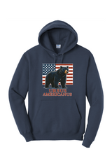 Red, White, & Bruin Fleece Pullover Hooded Sweatshirt