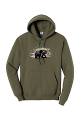 BHM Retro Bear Fleece Pullover Hooded Sweatshirt