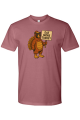 Eat More Turkey Bear Short Sleeve Crew