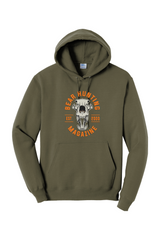 BHM Skull Fleece Pullover Hooded Sweatshirt