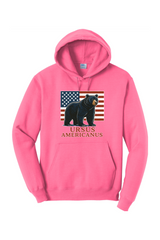 Red, White, & Bruin Fleece Pullover Hooded Sweatshirt
