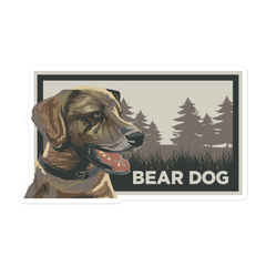 BHM Plotting Bear Dog Bubble-free stickers