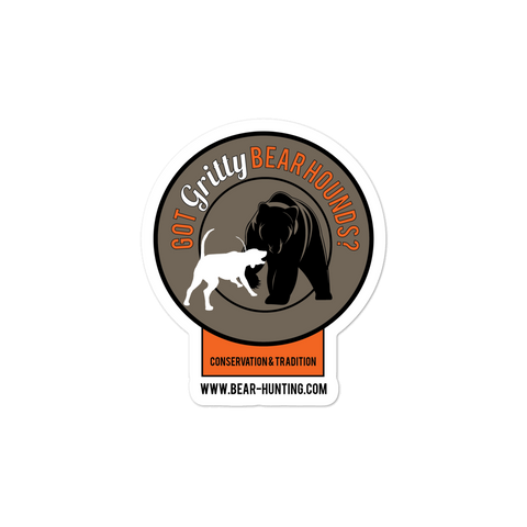 'Got Gritty Bear Hounds' Bubble-free stickers