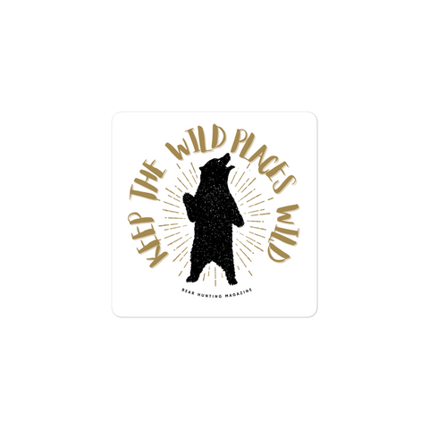 Radiant 'Keep the Wild Places Wild' -Bubble-free stickers
