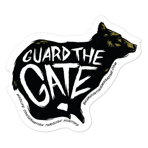 Guard the Gate Bear Sticker