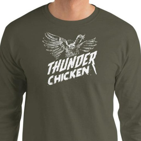 'Thunder Chicken' Men’s Long Sleeve Shirt