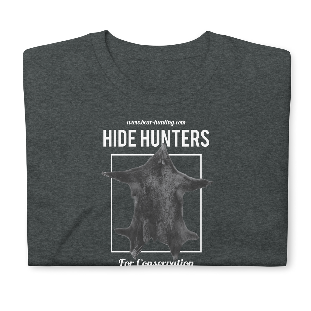 Hide Hunter Short Sleeve Unisex T Shirt Bear Hunting Magazine